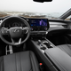 Black luxury SUV interior